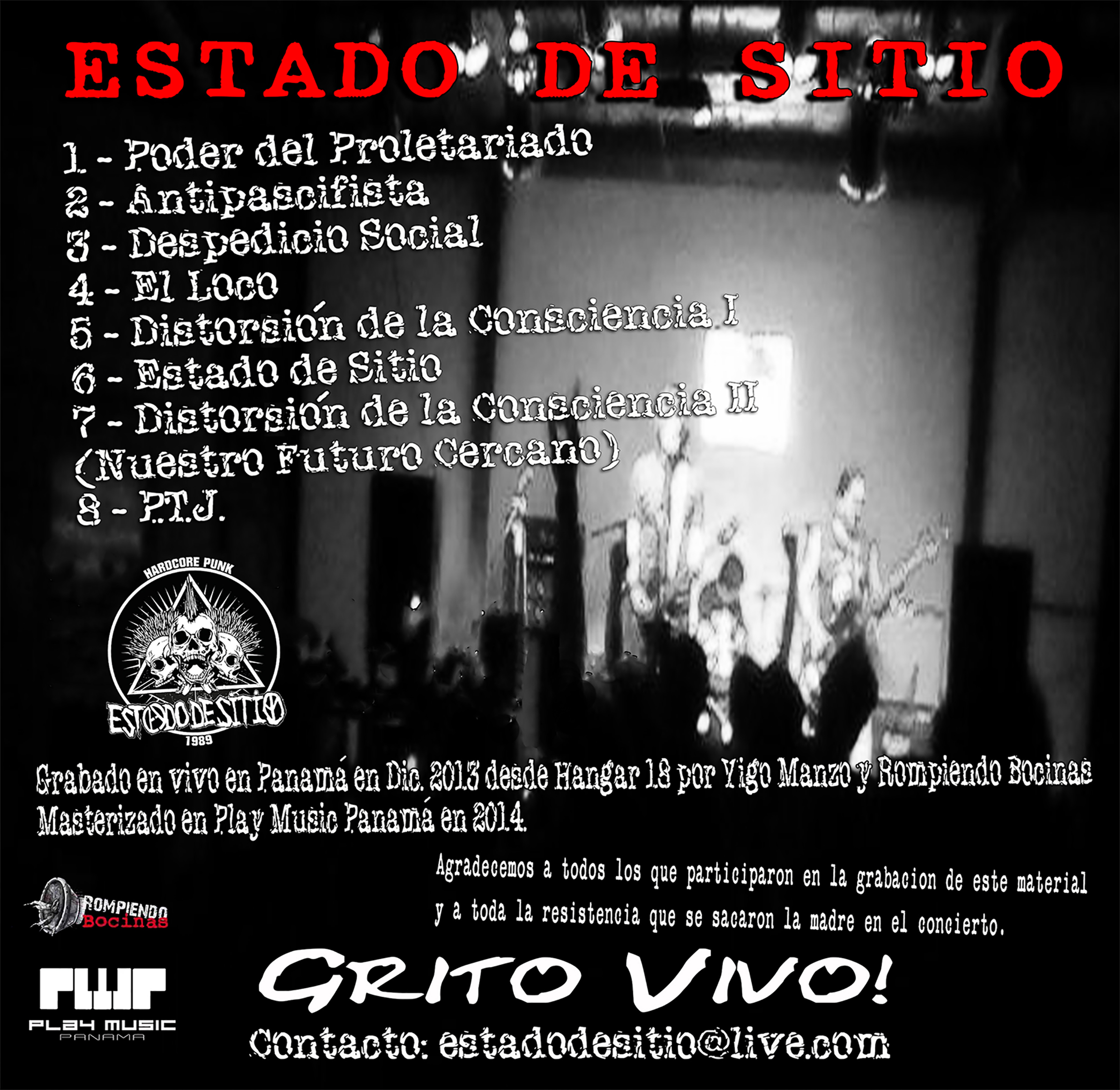 Contraportada CD Grito Vivo