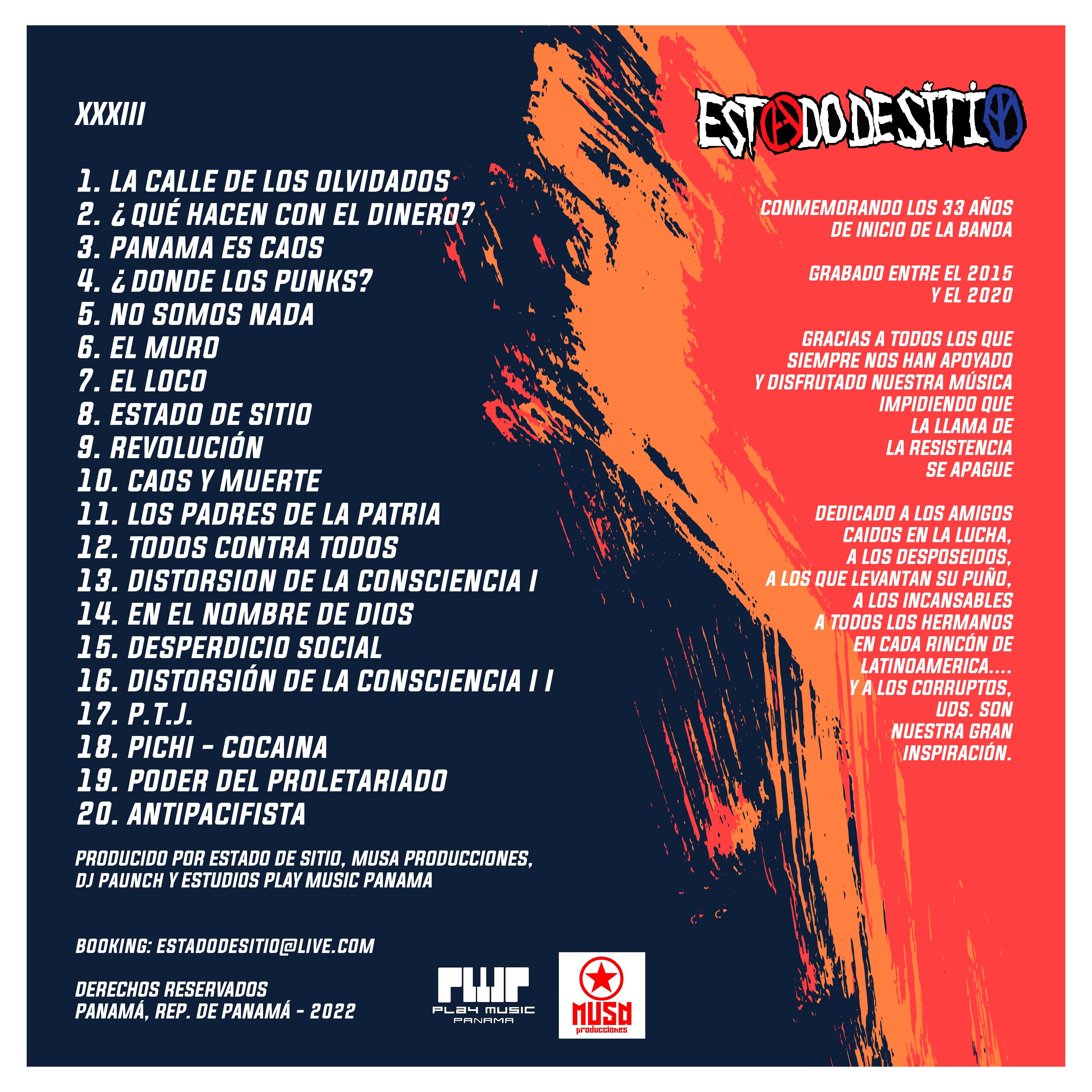 Contraportada CD XXXIII Parte 1