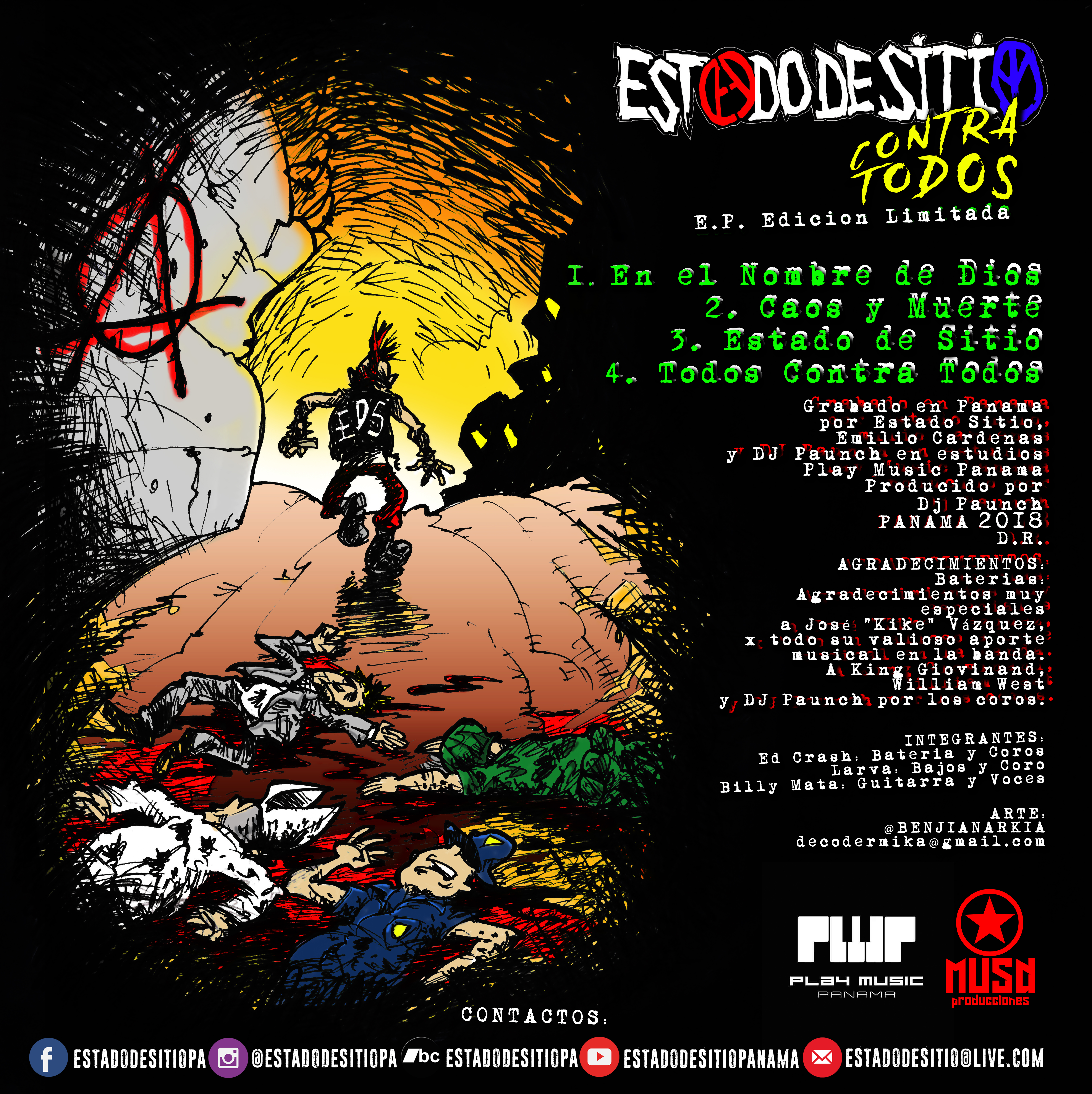 Contraportada E.P. Contra Todos