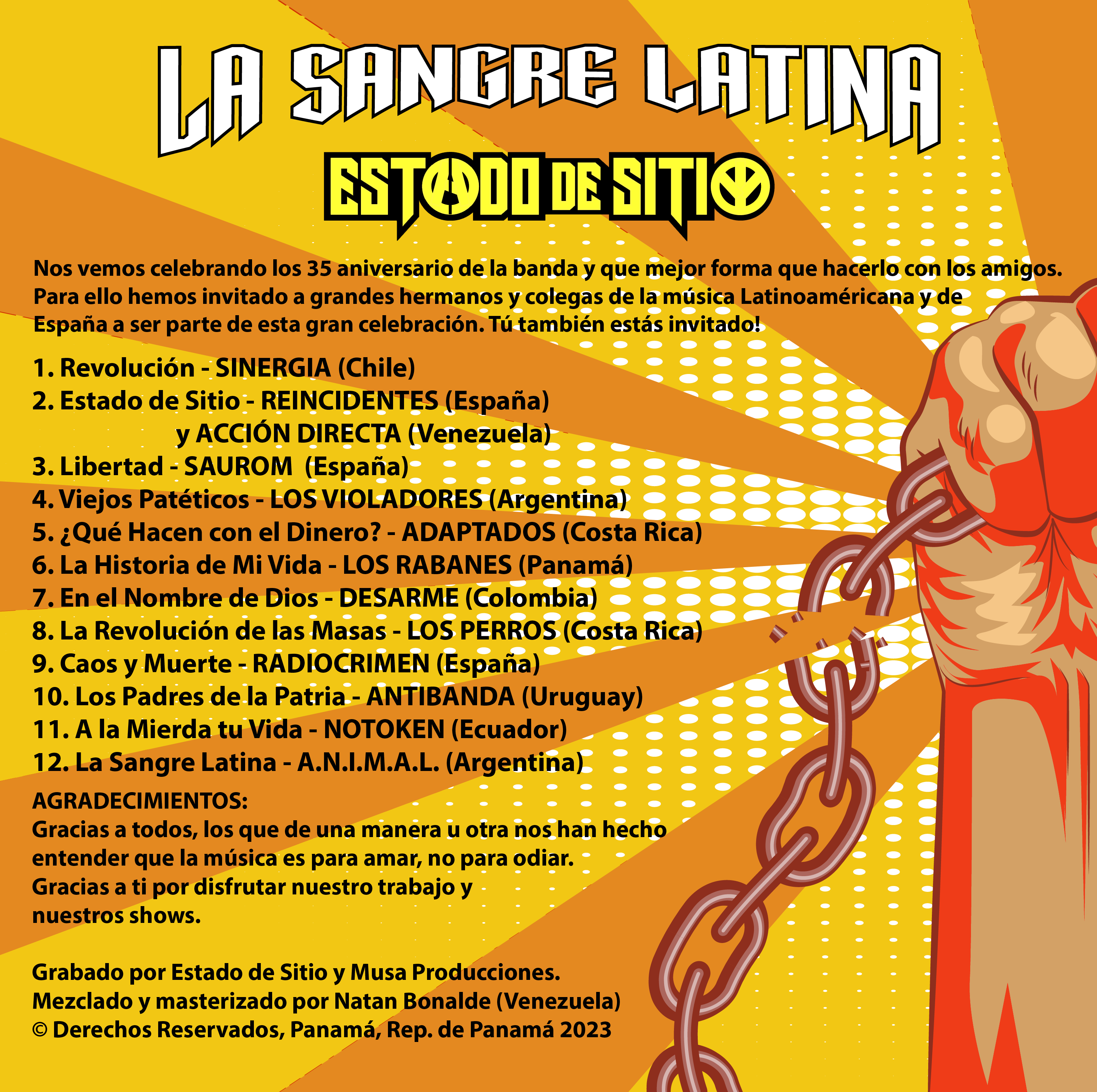 Contraportada La Sangre Latina